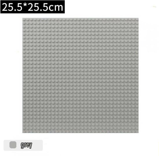 Bouwplaat 32x32 noppen - geschikt voor LEGO - Bouwplaat/Grondplaat - Grijs  | bol.com