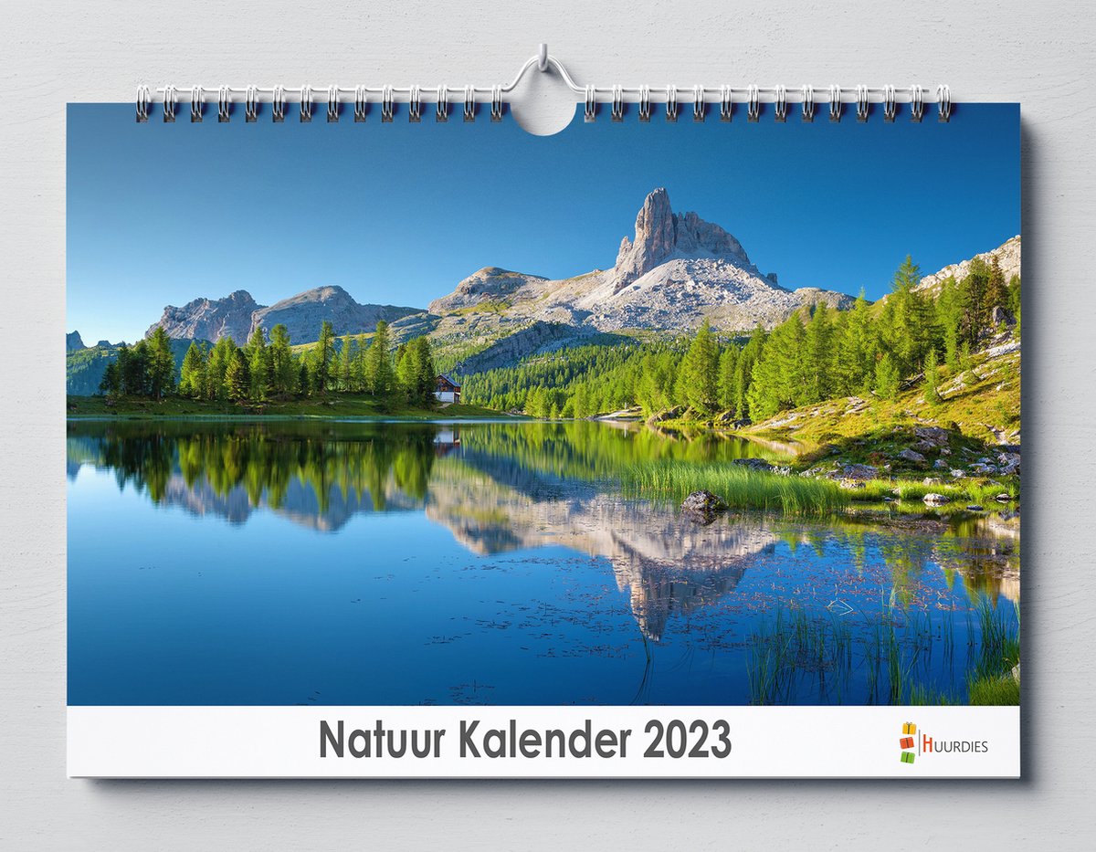 Natuur kalender 2023 | 35x24 cm | jaarkalender 2023 | Wandkalender 2023