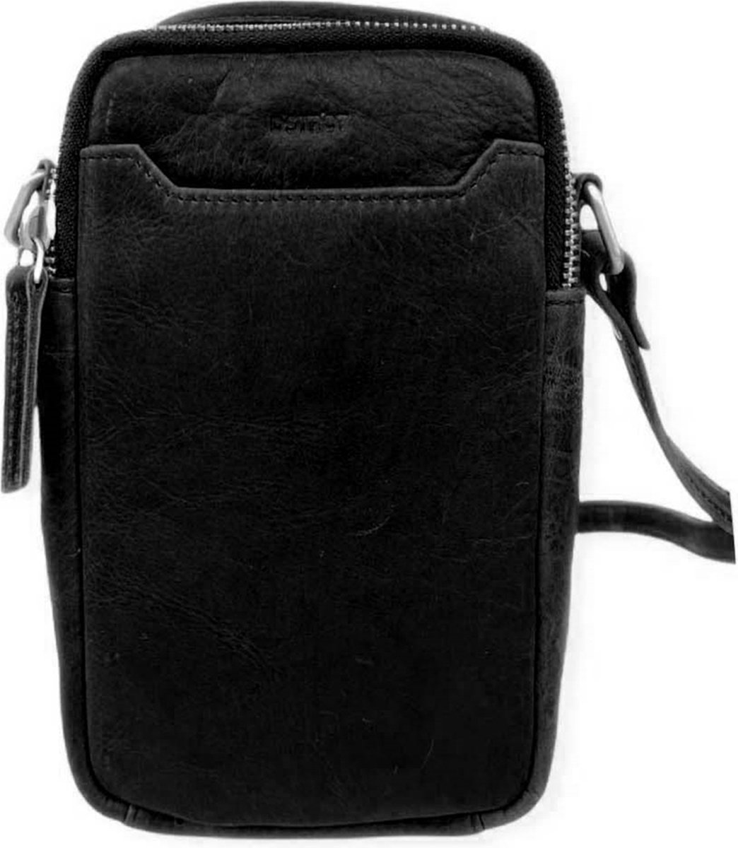 Berliner Bags Vintage schoudertas Marbella XS, kleine schoudertas, crossbody bag van leer, handtas voor dames - bruin