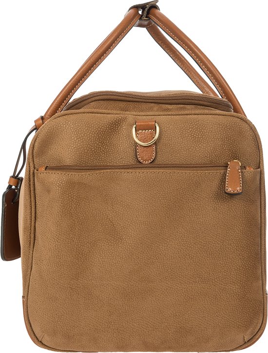 Sac Weekender Brics Life En Cuir Marron Olive - Holdall Léger