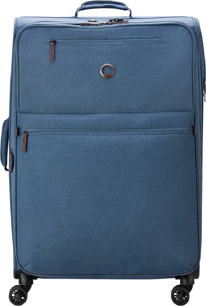 Delsey Zachte koffer / Trolley / Reiskoffer - Maubert 2.0 - 79 cm (XL) - Blauw