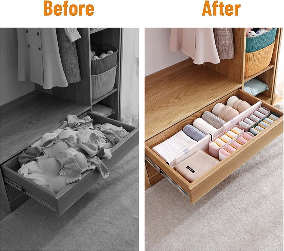 Lade Organizer – Kledingkast Organizer – Drawer organizer - Opbergdoos – Duurzaam