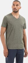camel active T-shirt met korte mouwen gemaakt van biologisch katoen - Maat menswear-XL - Groen