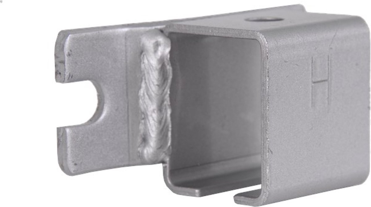 Henderson 9/290 schuifdeurbeslag 290 raildrager wand open staal voor rail 290 A01.02220