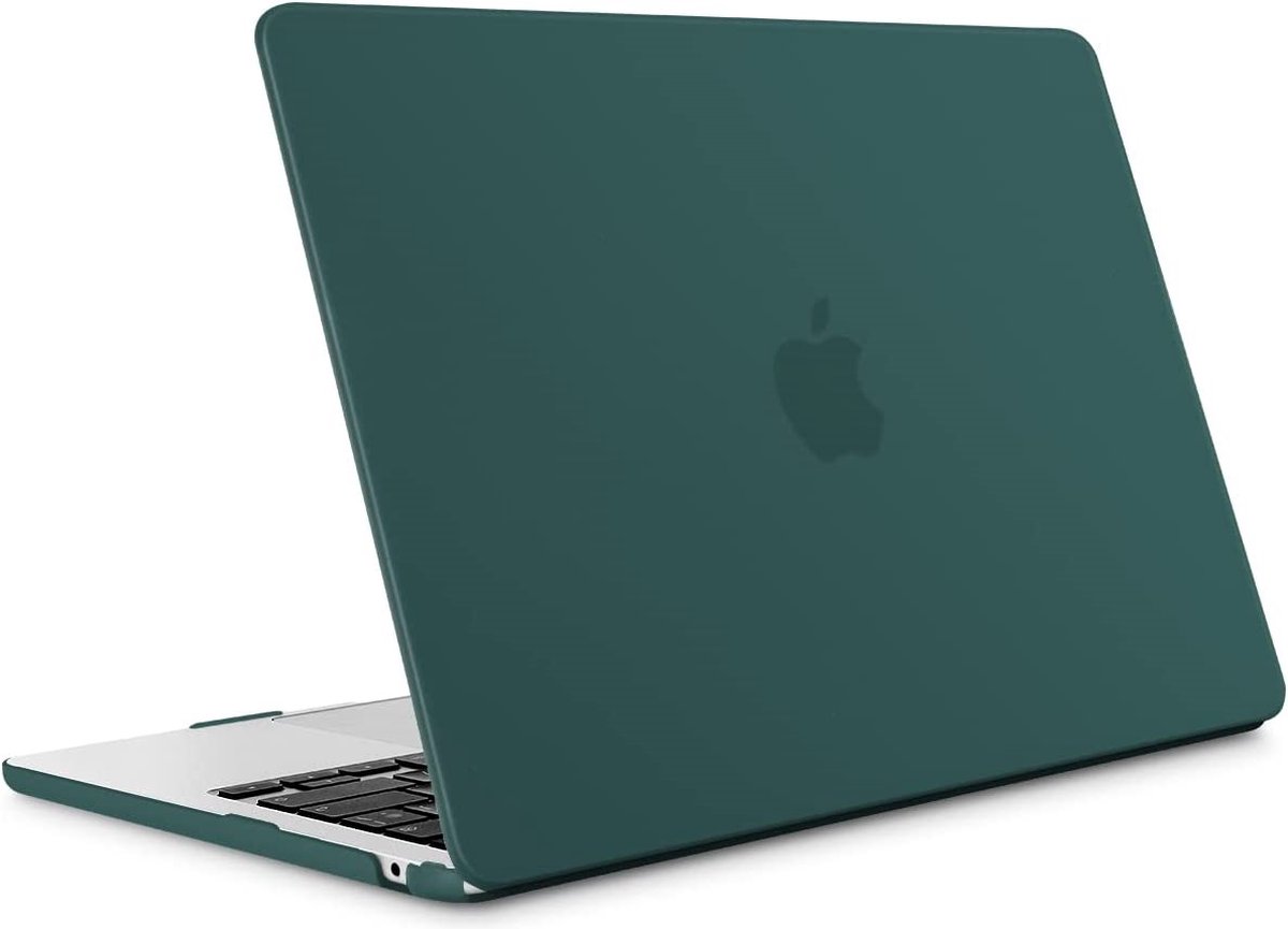 Macbook Air 2022 Hoesje 13.6 inch Matte Donker Groen MacBook Air (M2 Chip) Case...