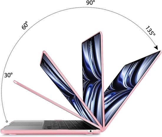 Coque MacBook Air 2022 - 13,6 pouces - Rose Cristal - Coque MacBook Air  (Puce M2) 