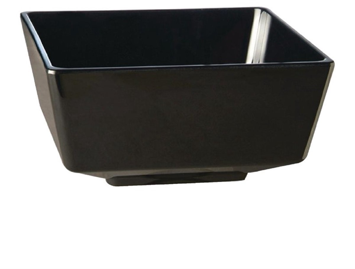 Melamine schaaltje - "float" - Zwart - 12,5x12,5 cm