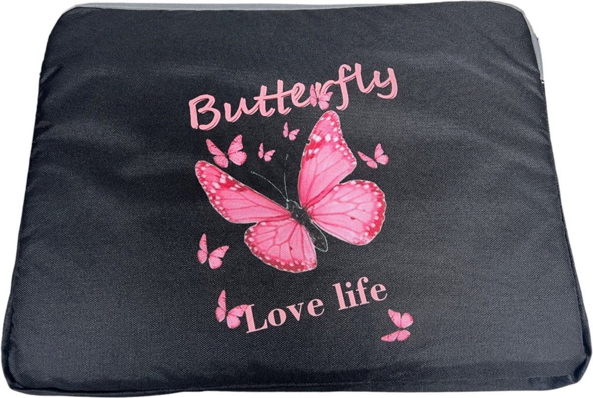 Laptop sleeve butterfly spatwaterbestendig 14,6 inch