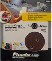 Piranha Schuurschijf  excentrische schuurmachine 125mm, 180K 5 stuks X32042