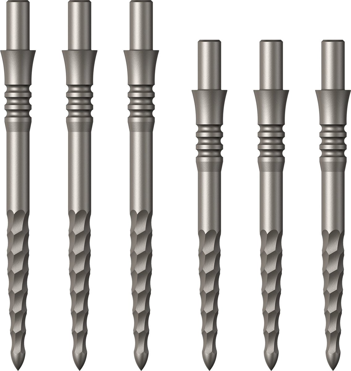 Mission Sniper Lunar FS Dartpunten Zilver - 28 mm