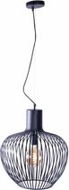 Open hanglamp Arraffone | 1 lichts | zwart | metaal | Ø 45 cm | in hoogte verstelbaar tot 180 cm | eetkamer / woonkamer / slaapkamer lamp | modern / sfeervol / industrieel / trendy design