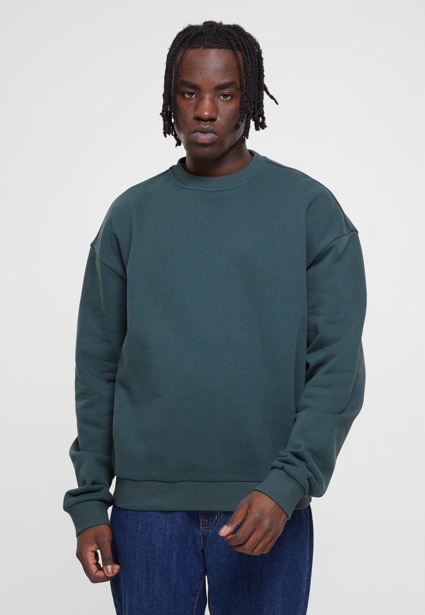 Mannen Heren Menswear Extra dik Extra zacht Dikke kwaliteit Modern Streetwear Urban Casual Crewneck Sweater Ultra Heavy Crewstyle bottle Groen