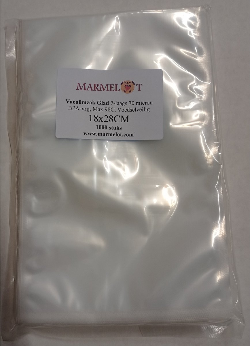 Marmelot Vacuumzakken Glad voor Vacuumkamersealer 18x27cm 1000stuks