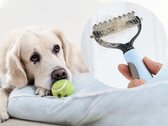 Professionele Ondervacht Kam voor Hond en Kat – Hondenborstel – Kattenborstel – Klittenkam – Verwijdert Klitten – Voorkomt Haaruitval – Blauw Zwart