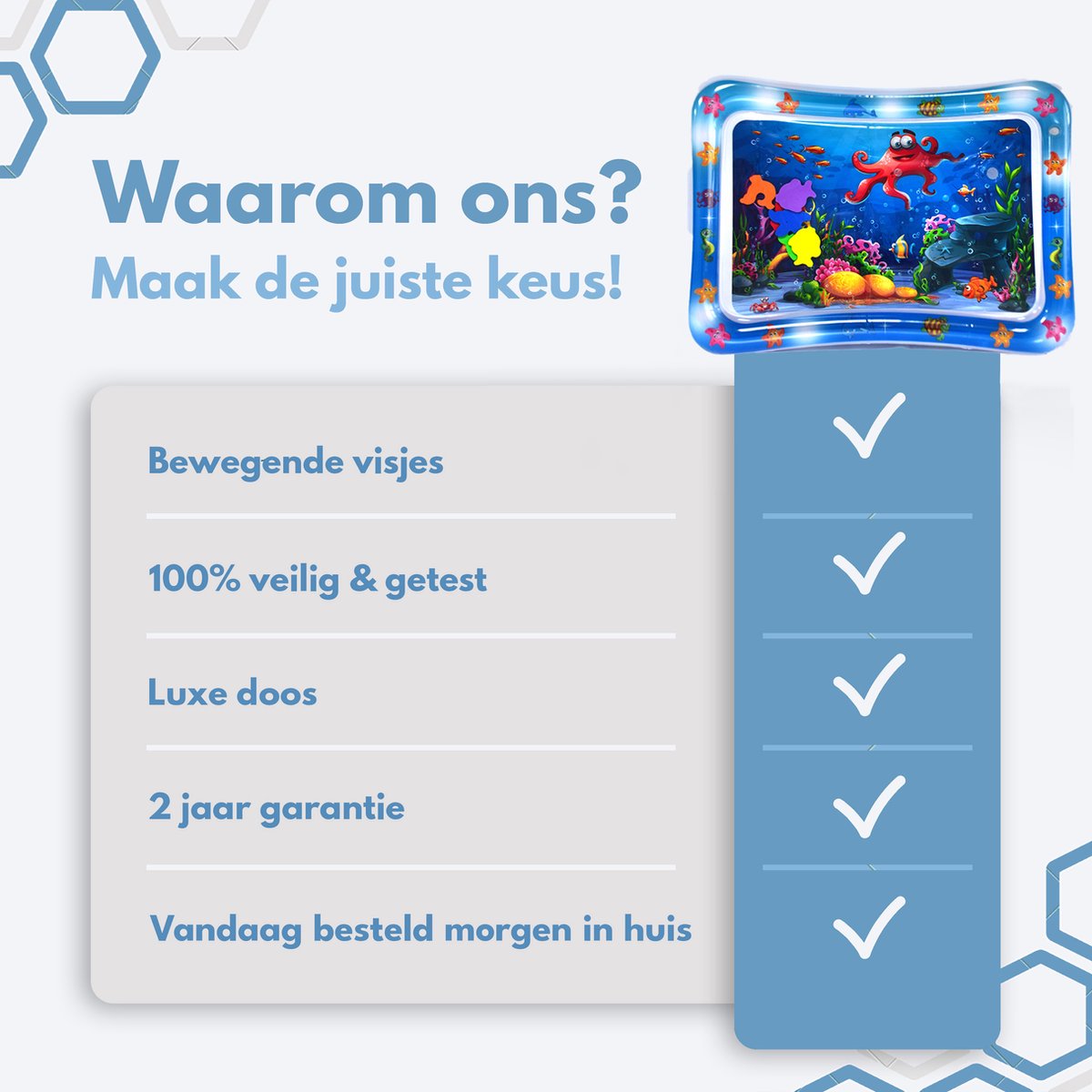 Spoused Waterspeelmat - Watermat - Speelmat baby - Speelkleed baby - Tummy Time - Luxe Geschenkdoos — afbeelding 8