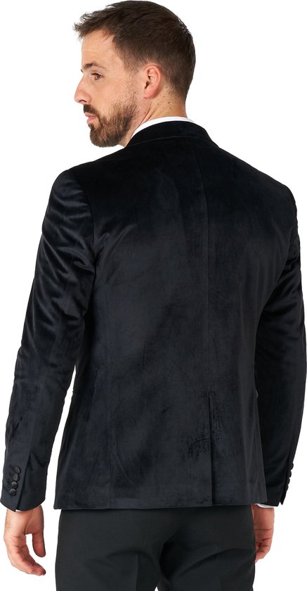 OppoSuits Deluxe Dinner Jacket - Jet Set Black - Blazer Homme - Blazer - Zwart - Taille EU 48