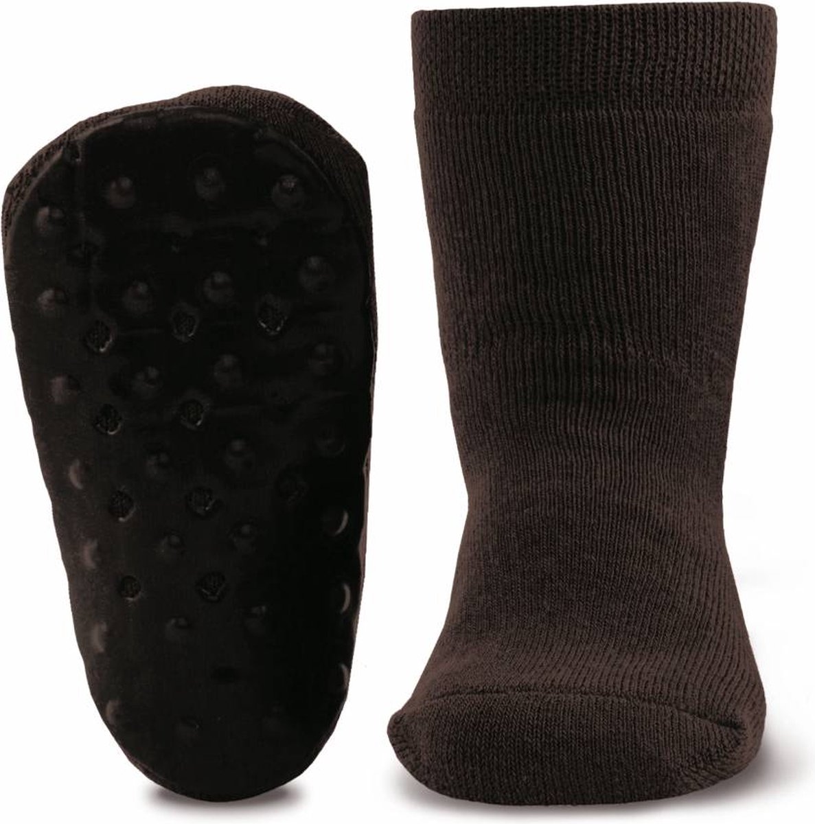 Ewers anti slip huissokken maat 31/34 choco