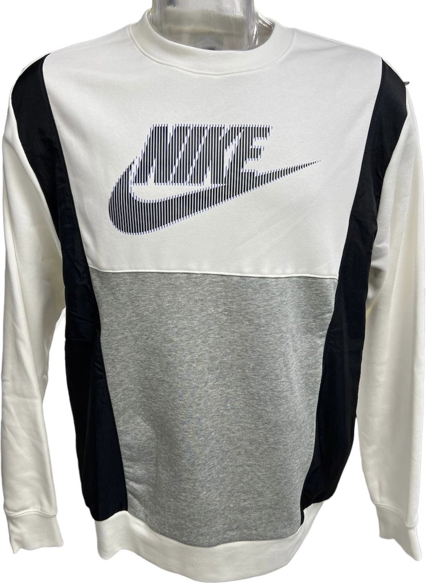 Nike Crewneck Fleece (Noir/ White/Gris) - Taille XL | bol