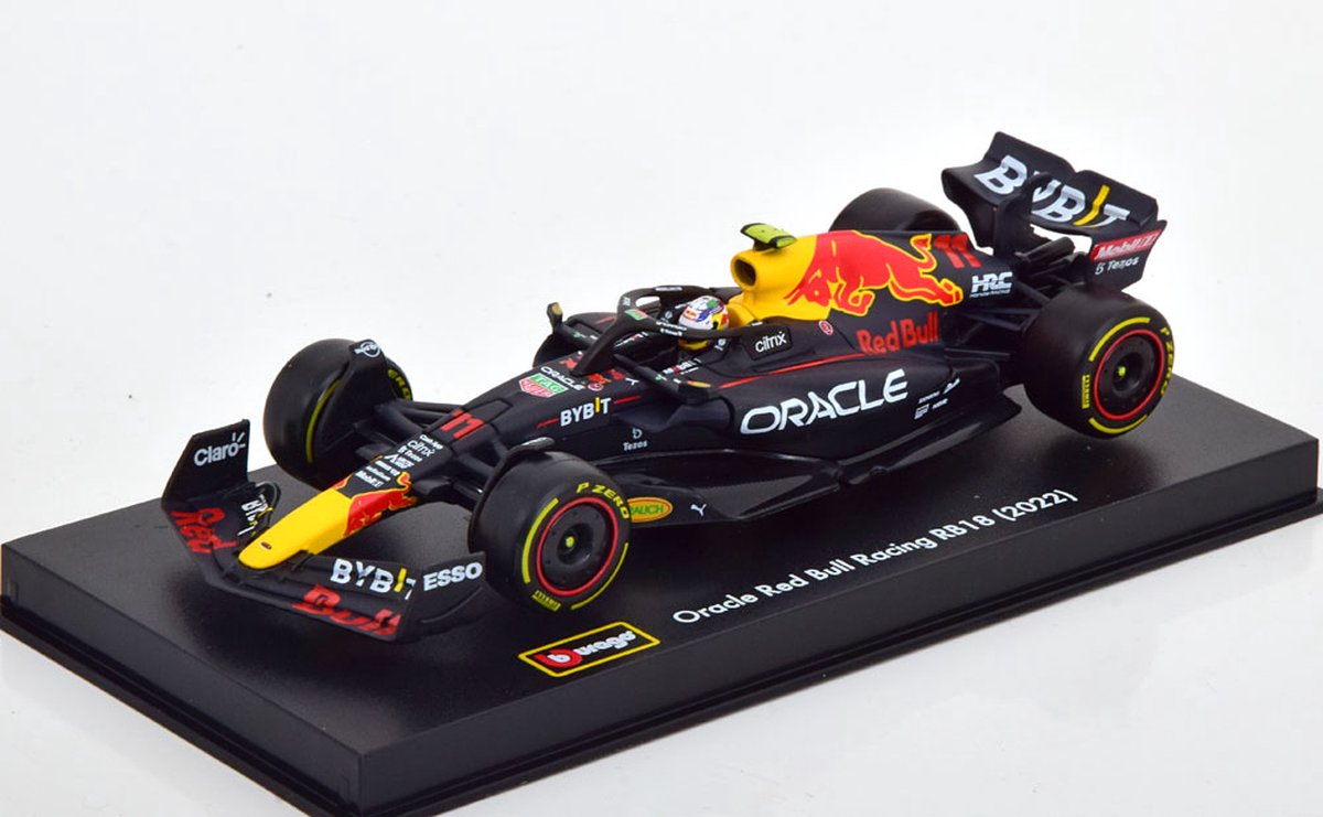 Bburago Red Bull F1 RB18 #11 Sergio Perez Formule 1 saison 2022 dans une  mallette de