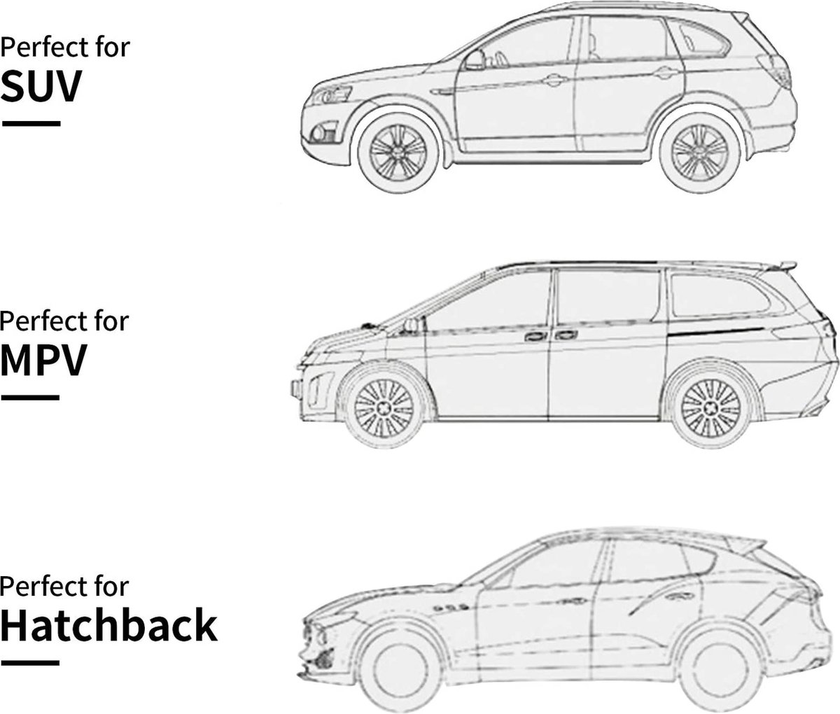 Car Boot Organizer, Boot Opbergzakken voor Suv en Hatchback Meerdere