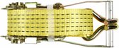 Hofftech Spanband met Losse Ratel - Inclusief Haak - 0.5 meter - Geel - 5 Ton Capaciteit