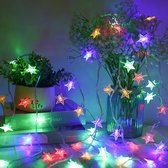 Bera L. Kerst - Kerstboom - Kerstverlichting - Kerstversiering - RGB LED Sterretjes met afstandsbediening - 10 meter 50 lichtjes Sterretjes - Gordijn Lichtslingers Met 8 Modi - Indoor - Bruiloft - Licht Decoratie