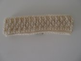 Baby / Kinder Haarband - haarband - oorwarmer - winter - 0-1 maanden - beige - ( handgemaakte Sweet Baby Bedstraw )