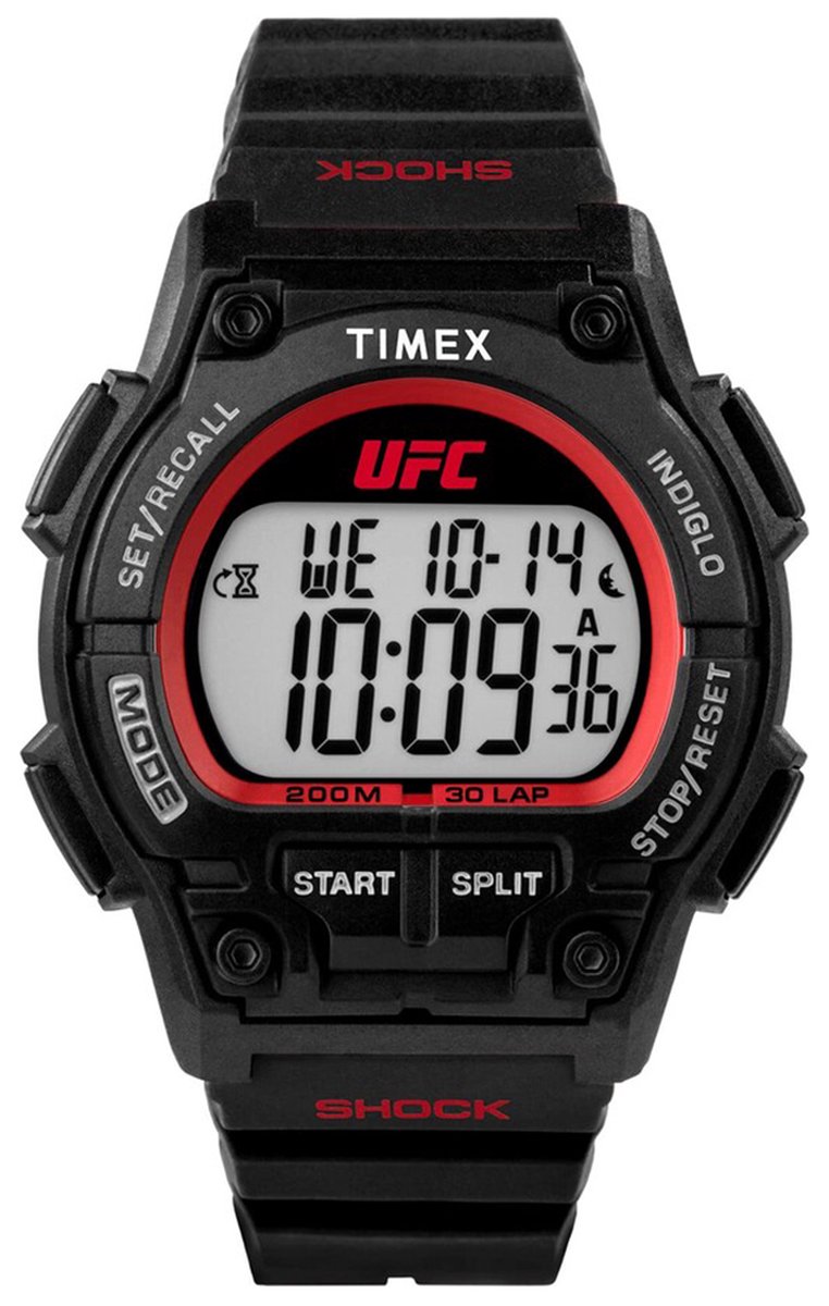 Timex UFC Takeover TW5M52500 Horloge - Kunststof - Zwart - Ø 42 mm