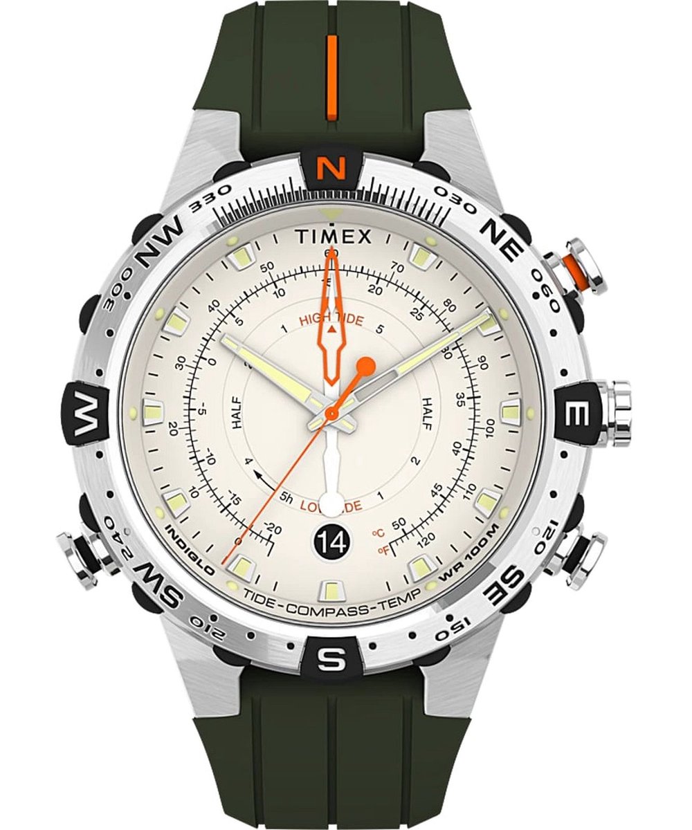 Timex Expedition North TW2V22200 Horloge - Siliconen - Groen - Ø 43 mm