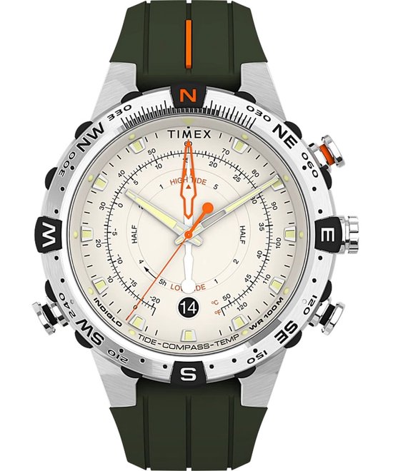Timex Expedition North TW2V22200 Horloge - Siliconen - Groen - Ø 43 mm