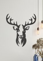 Wanddecoratie dieren | Hert 2-delig - M (37x40cm)