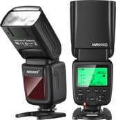 Neewer® - Wireless Master Slave Flash Speedlite Geschikt voor Canon DSLR - 800D/750D/700D/650D/600D/7D2/7D/6D2/6D/5D4/5D3/5D2/5DS/1D4/10 10/10 /10/10/ 10/100/100/100/100/1000/10000D/80D/70D/60D/EOSR-camera's - NW655-C 2.4G HSS 1/8000s TTL GN58