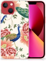 TPU Hoesje Geschikt voor iPhone13 Pink Peacock