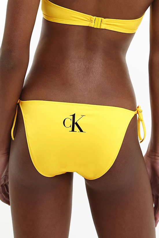 Calvin Klein - Europe string side tie - bas de bikini - jaune - XS | bol