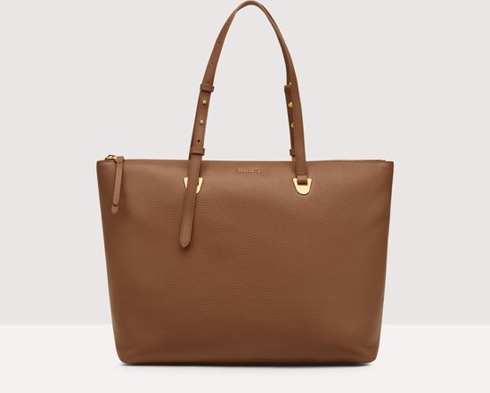 COCCINELLE Cuir Sac à épaule Sac shopper Lea Shoulder Bag Brule Brun