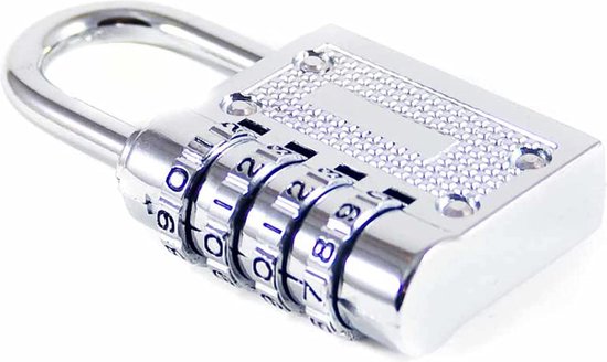 ABUS Cijferslot 158/40 - hangslot met gegoten zink-behuizing - met individueel instelbare cijfercode - ABUS-veiligheidsniveau 4 - donkergrijs