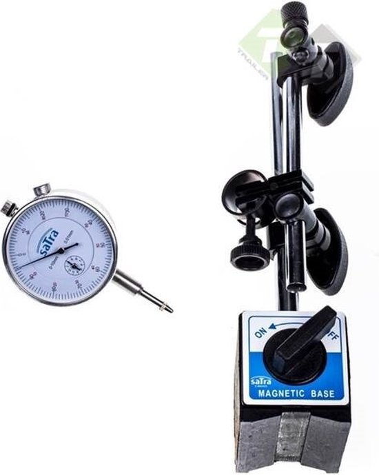 Comparateur à Cadran 0-0,8 Mm Précision 0,01 Mm - Outil De Mesure Mécanique Avec Cadran 32 Mm