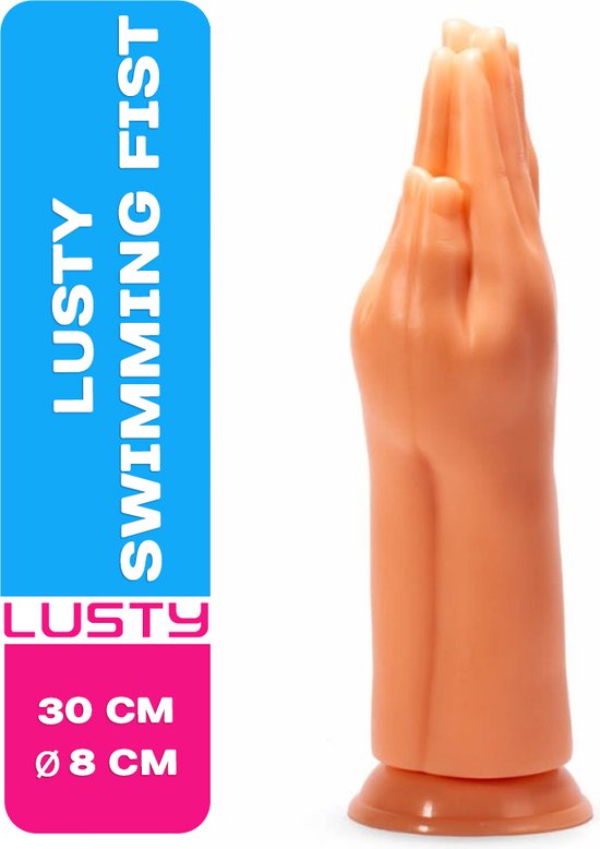 Lusty Fisting Dildo - Swimming Fist - 30 x 8 cm - Met Zuignap - Vuistneuken - Vuist Dildo - Fist Dildo - Fisting - Buigzaam - PVC