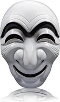 Face Mask Money Heist – Halloween Masker – Wit