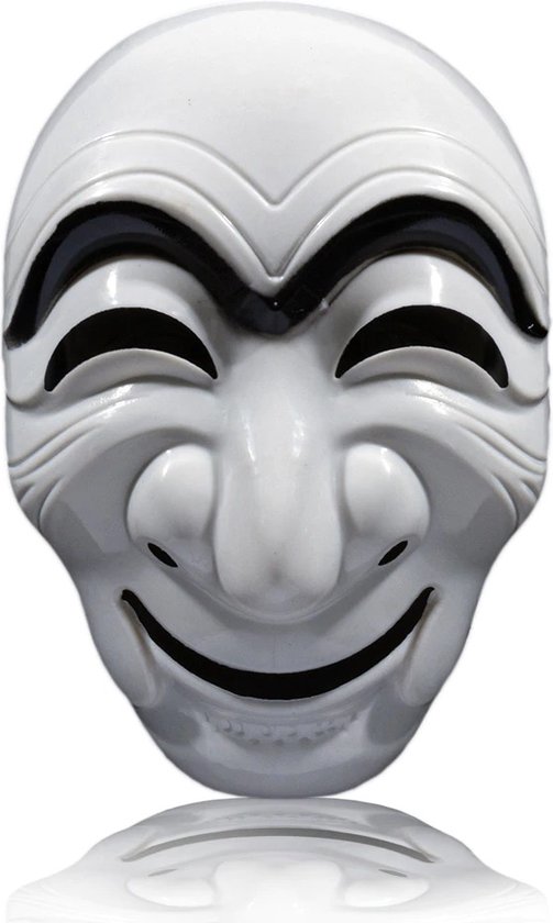 Face Mask Money Heist – Halloween Masker – Wit