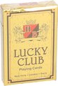 Afbeelding van het spelletje Lucky club speelkaarten rood 9 x 6 cm