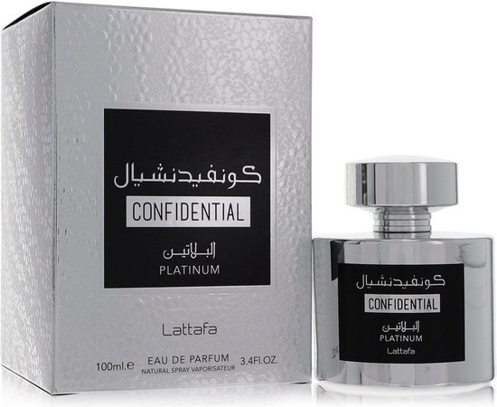 Herenparfum EDP Lattafa 100 ml Confidential Platinum | bol.com