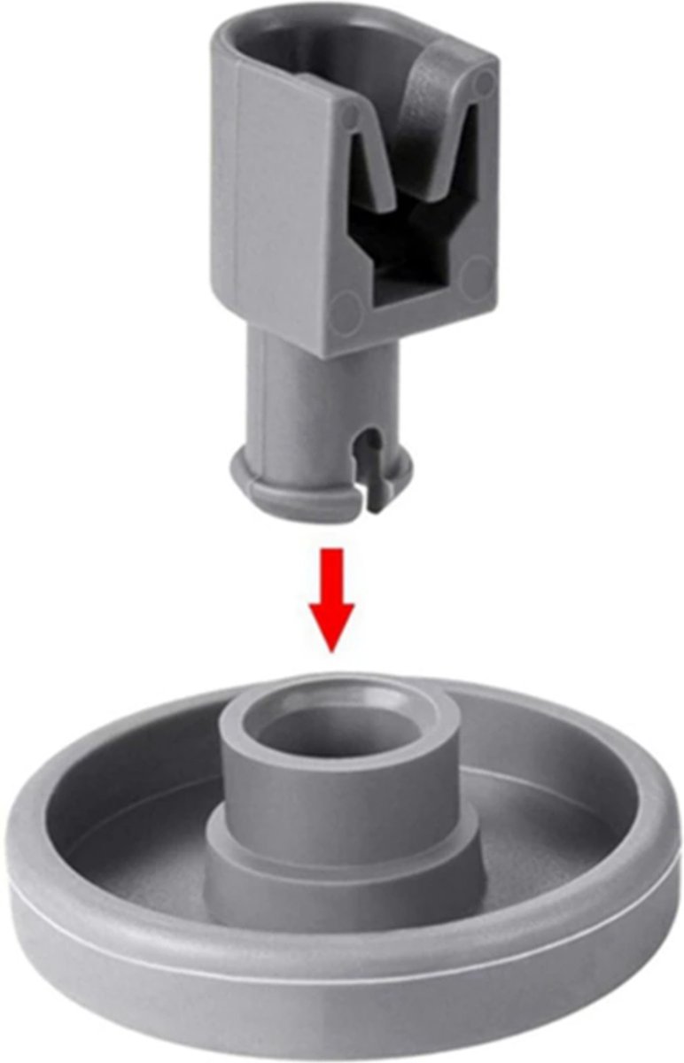 8x Vaatwasser Wiel Onderkorf 8 stuks 40mm - Geschikt voor IKEA - AEG - Zanussi - Electrolux - Atag - Etna - Juno - Pelgrim korfwiel wieltjes wielen 50269757006 / 50286965004 — afbeelding 7