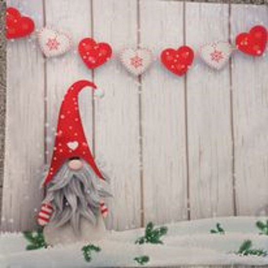 Kussenhoes - kerst - gnomes - hartjesslinger - 50