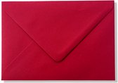 100 enveloppes de luxe C6 - Rouge - 162x114mm - 100 grammes - 16.2X11.4cm