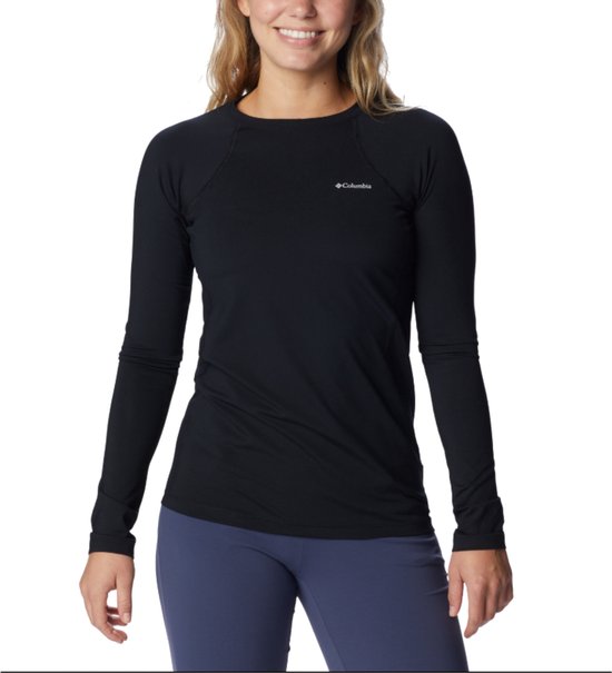 Columbia Midweight Stretch Long Sleeve Top 1639021011, Vrouwen, Zwart, Shirt met lange mouwen, maat: