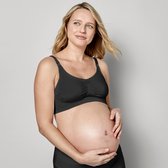 Medela Zwangerschapsbh & Voedingsbh naadloos en zonder beugels groeit mee - Maat XL - Zwart
