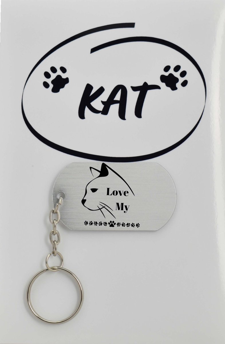 JIEYAO Grappige kattensleutelhanger, 2 stuks schattige cadeaus voor kattenliefhebbers Kawaii Kitty emaille legering sleutelhanger partner sleutelhanger cartoon kat hanger voor meisjes vrouwen