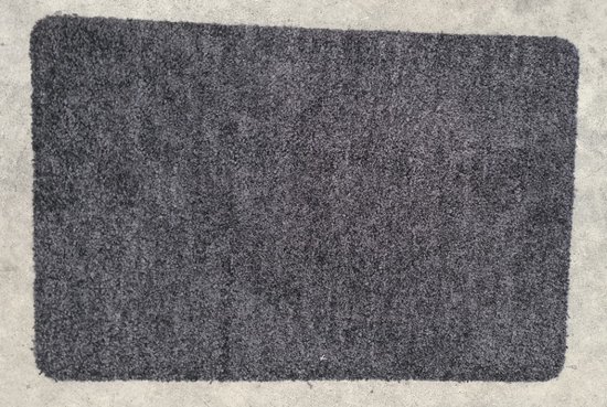 paillasson - tapis d'entrée - tapis sec walk-in - 60 x 40 cm anthracite / noir