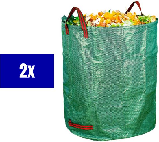 Sac poubelle de jardin vert Pop-up - 2 pièces de 272L - Ø65 x 75